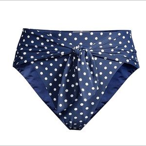 We Wore What, polka dot high wasted swimsuit bottom